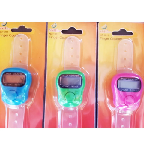 Mucit Home  10 Farklı Renk Parmak Yüzük Zikirmatik Sayaç Kronometre Tesbih