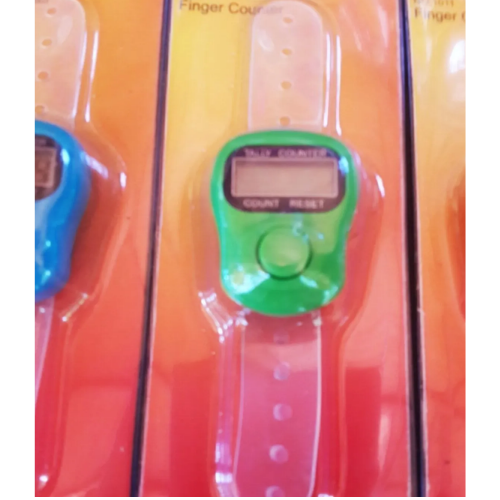 Mucit Home  10 Farklı Renk Parmak Yüzük Zikirmatik Sayaç Kronometre Tesbih