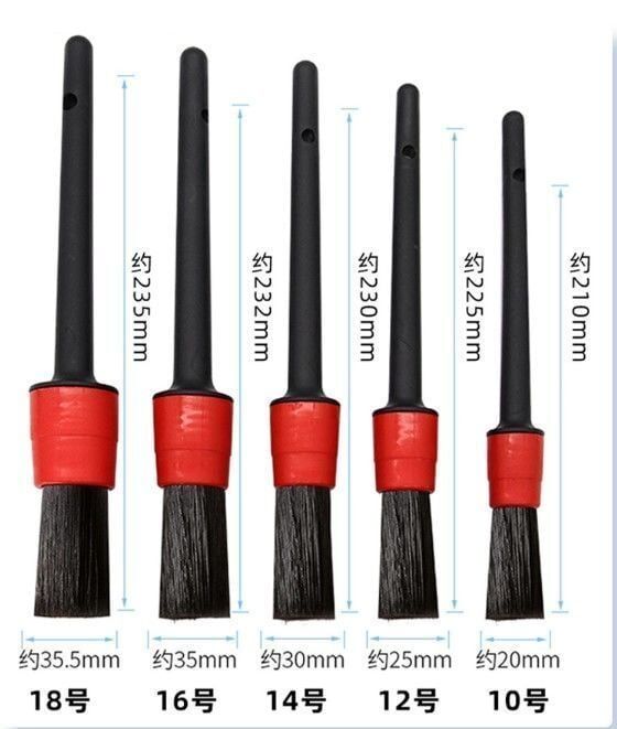 Mucit Home   Araba Temizlik Detay Fırçası 5 li