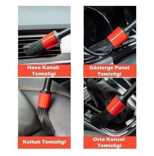 Mucit Home   Araba Temizlik Detay Fırçası 5 li