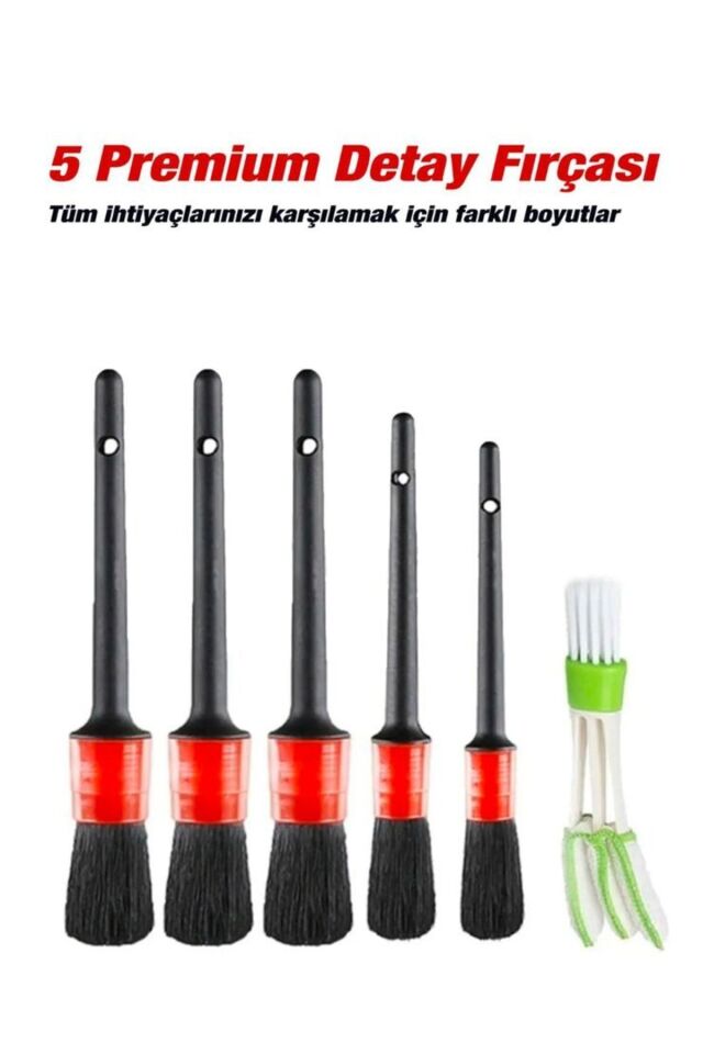 Mucit Home  10 Parça Araç İçi ve Dışı Temizlik Seti – Matkap Uyumlu Fırça ve Püskürtme  Pompası
