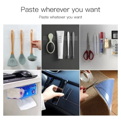 Mucit Home 3 Metre Çift Taraflı Doku Bandı Bant-nano Teknolojili-Süper Güçlü Bant