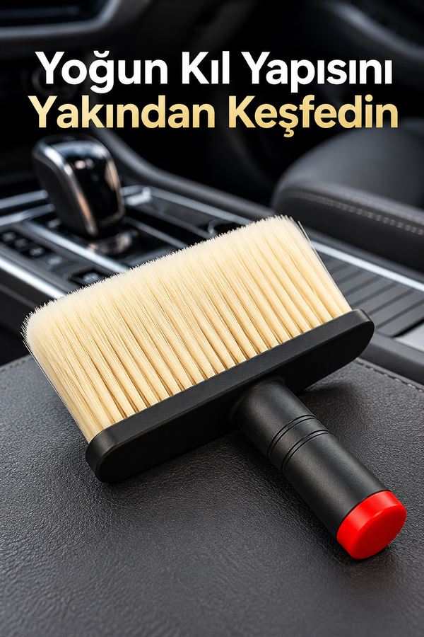 Mucit home Araç İçi Temizlik Fırçası – Yumuşak Kıllı, Çizmez, Detaylı Temizlik, Klima ve Konsol Uyumlu