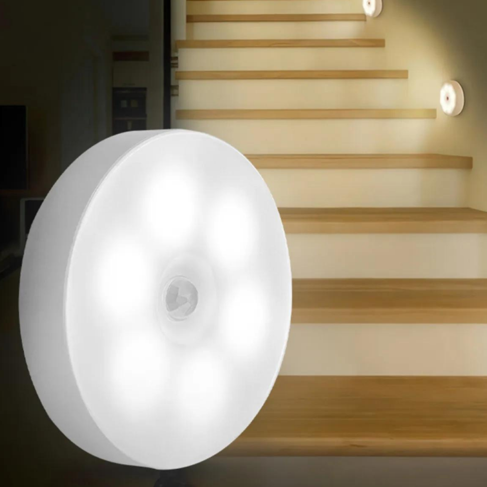 Mucit Home  Hareket Sensörlü Usb Şarjlı Led Işık Lamba-oda, Mutfak, Salon Ve Merdiven Işıklandırma