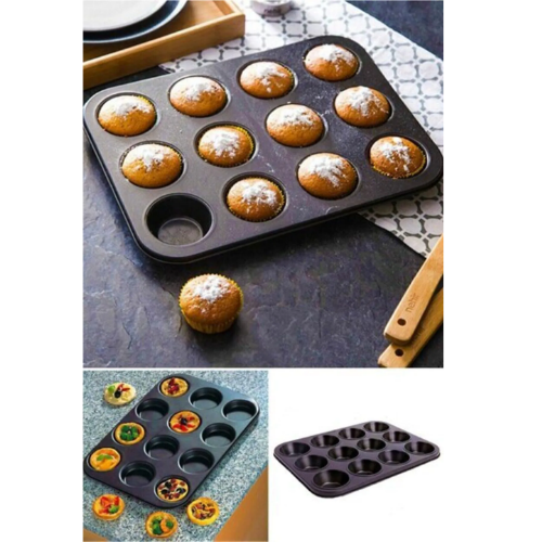 Mucit Home 12’li Muffin Kek Kalıbı – Dayanıklı, Çok Amaçlı Fırın Kalıbı