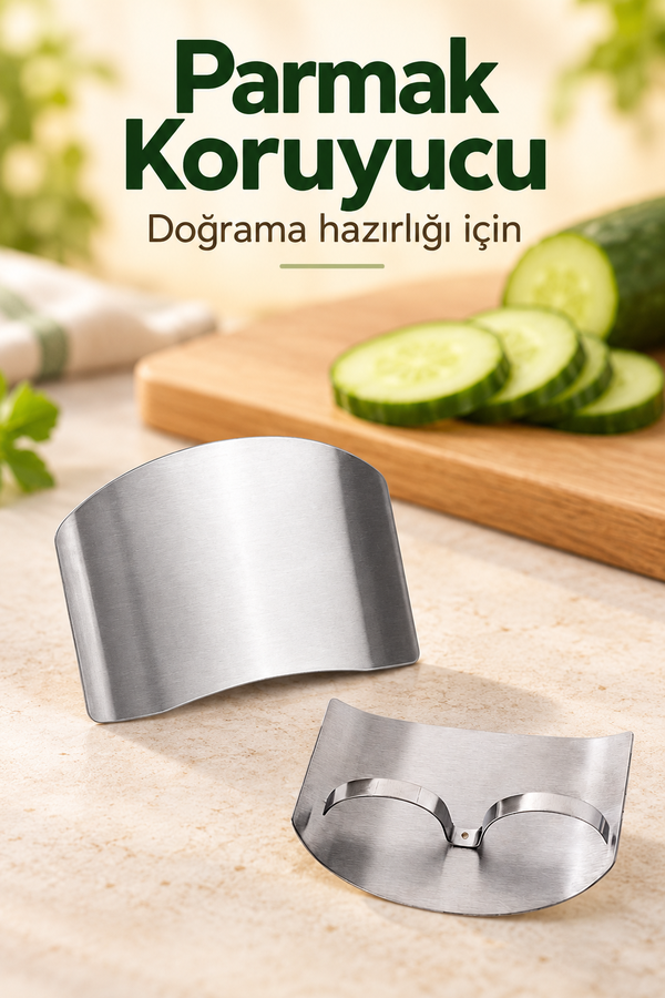 Mucit Home 2 El Parmak Koruyucu Paslanmaz Çelik Parmak Kesilmesini Önleyici Aparat