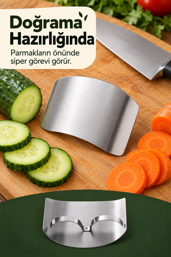 Mucit Home 2 El Parmak Koruyucu Paslanmaz Çelik Parmak Kesilmesini Önleyici Aparat