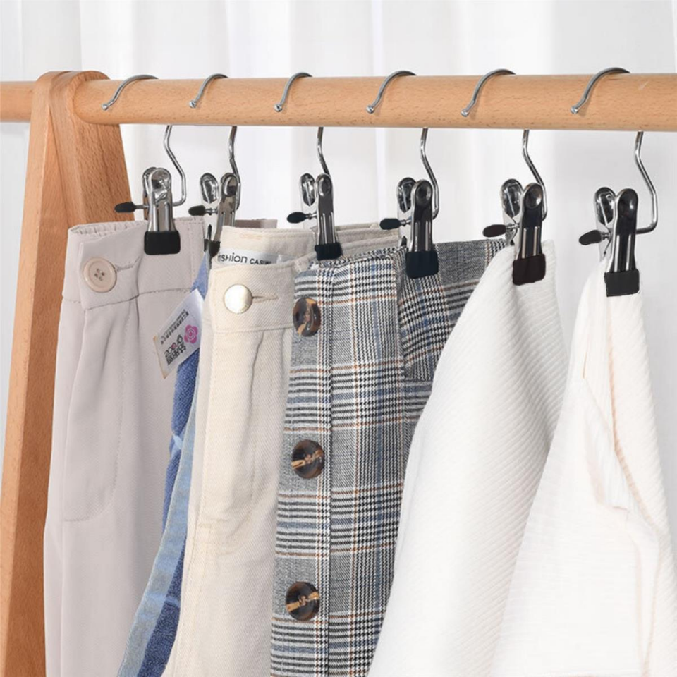 Mucit Home   Tek Mandallı Askı  Şal Askı Krafat Askı Eşarp Askı İz Yapmayan Askı 6 adet